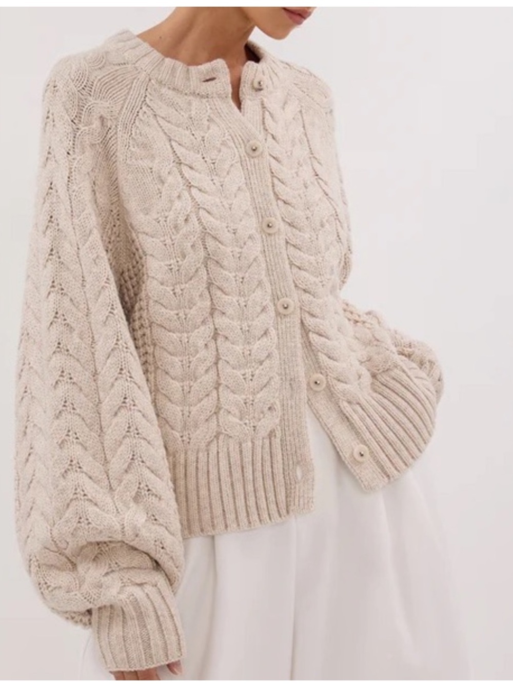 DISSH Tom Chalk Cable Knit